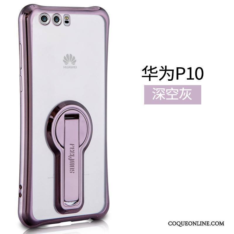 Huawei P10 Incassable Personnalité Légère Coque De Téléphone Or Tendance Support