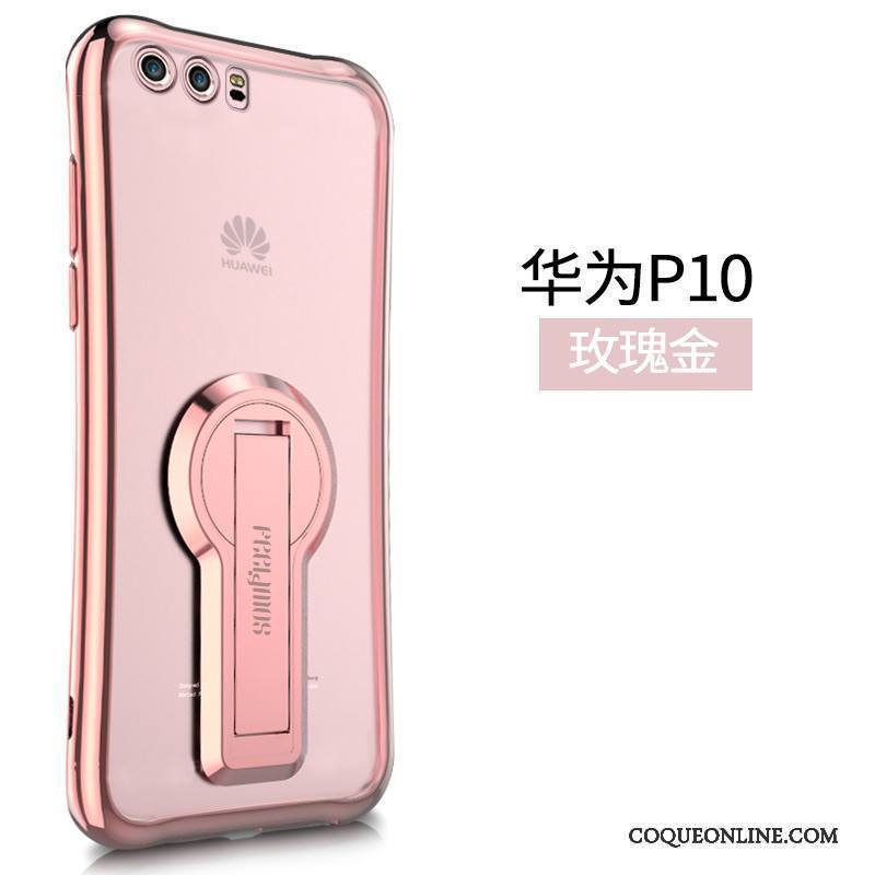 Huawei P10 Incassable Personnalité Légère Coque De Téléphone Or Tendance Support