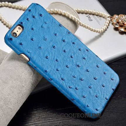 Huawei P10 Lite Coque De Téléphone Bleu Luxe Jeunesse Protection Cuir Véritable Business