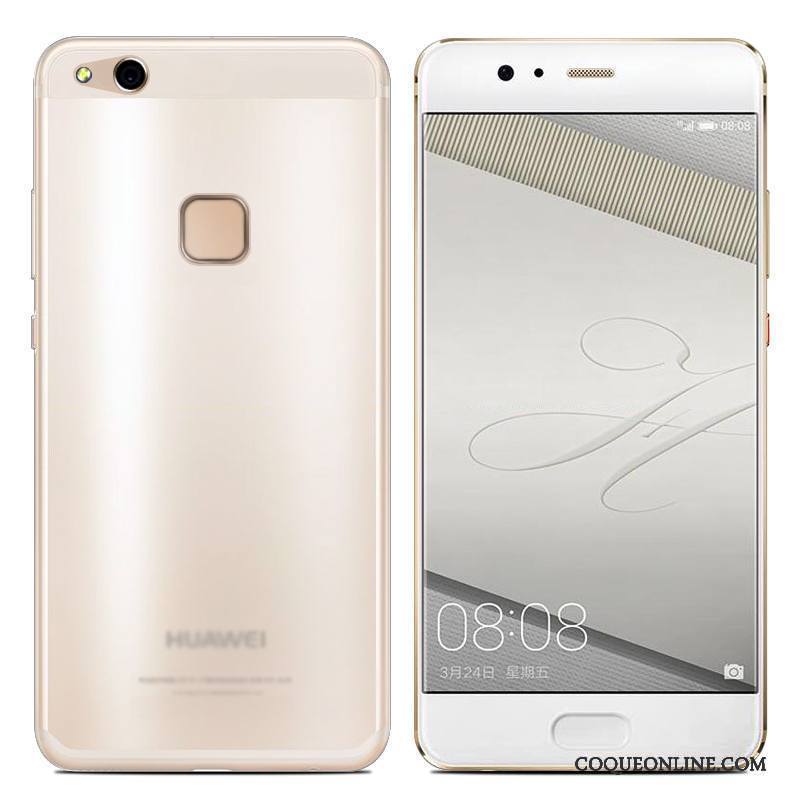 Huawei P10 Lite Coque De Téléphone Transparent Étui Dessin Animé Gris Fluide Doux Protection