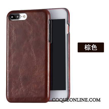 Huawei P10 Lite Coque Vintage Marron Cuir Véritable Protection Incassable Difficile Jeunesse