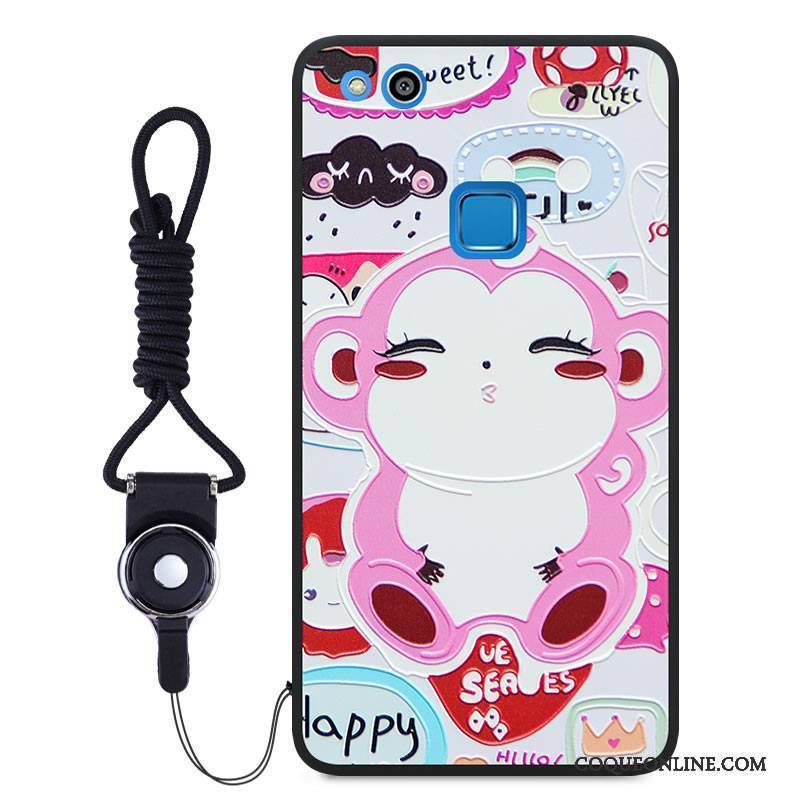 Huawei P10 Lite Dessin Animé Gaufrage Protection Multicolore Ornements Suspendus Étui Coque De Téléphone