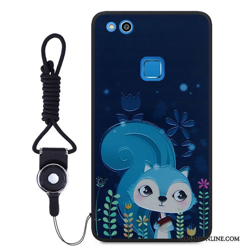 Huawei P10 Lite Dessin Animé Gaufrage Protection Multicolore Ornements Suspendus Étui Coque De Téléphone