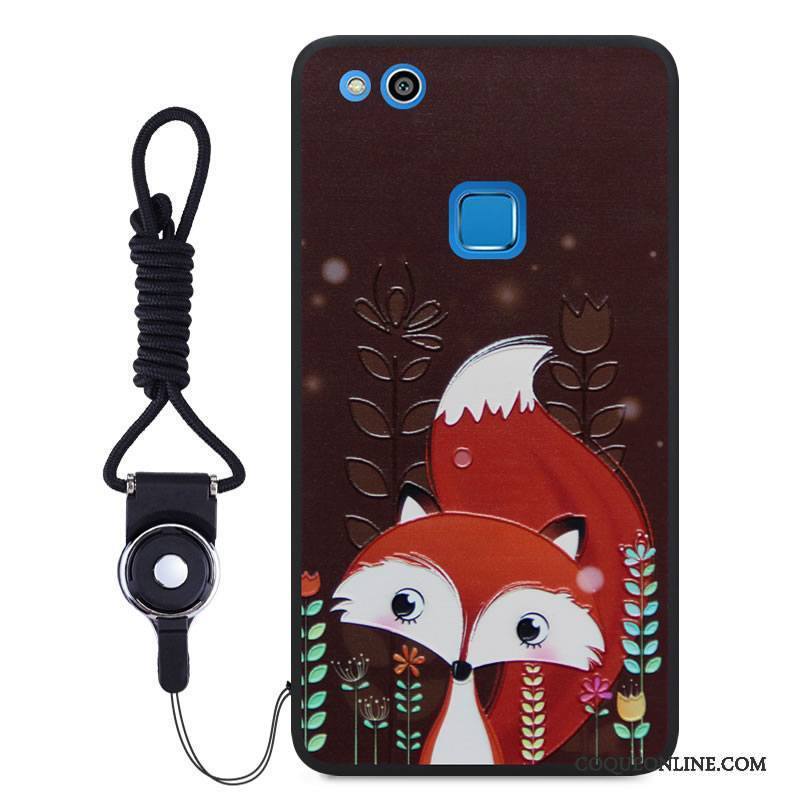 Huawei P10 Lite Dessin Animé Gaufrage Protection Multicolore Ornements Suspendus Étui Coque De Téléphone