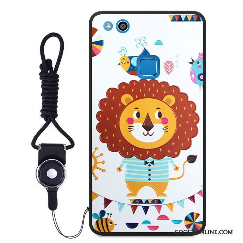 Huawei P10 Lite Dessin Animé Gaufrage Protection Multicolore Ornements Suspendus Étui Coque De Téléphone