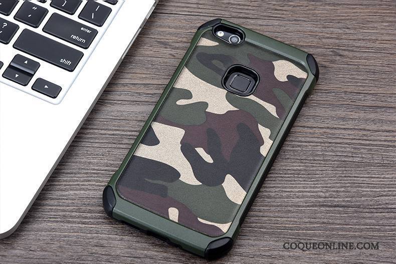 Huawei P10 Lite Incassable Anneau Étui Silicone Coque Camouflage Jeunesse