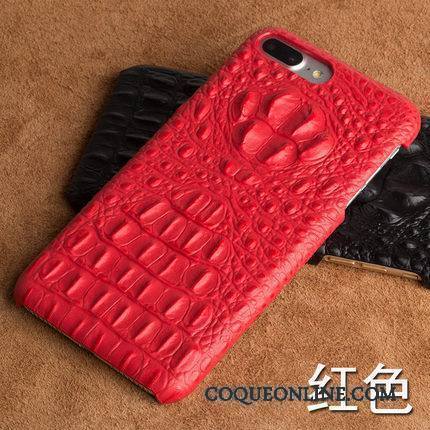 Huawei P10 Lite Personnalité Protection Rouge Coque De Téléphone Cuir Véritable Dimensionnel Étui