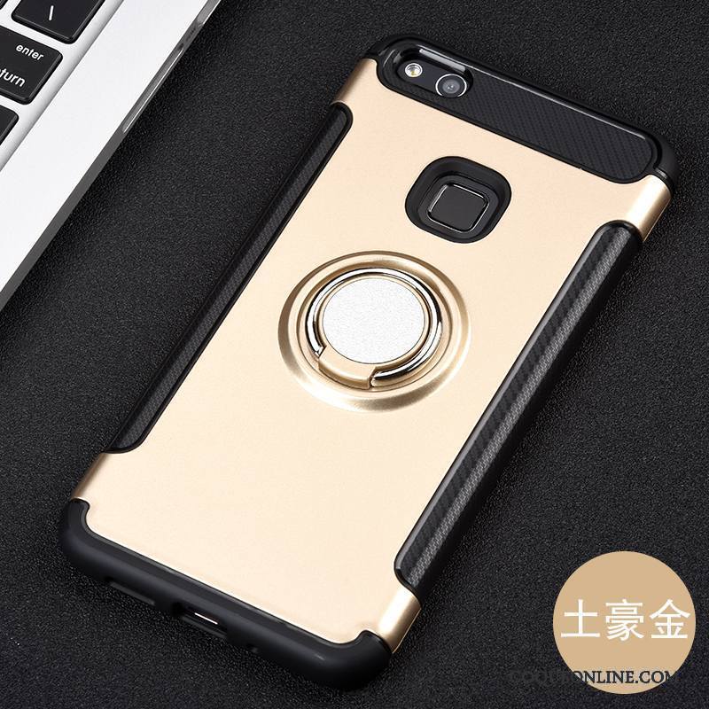 Huawei P10 Lite Silicone Support Coque Étui Magnétisme Anneau Jeunesse