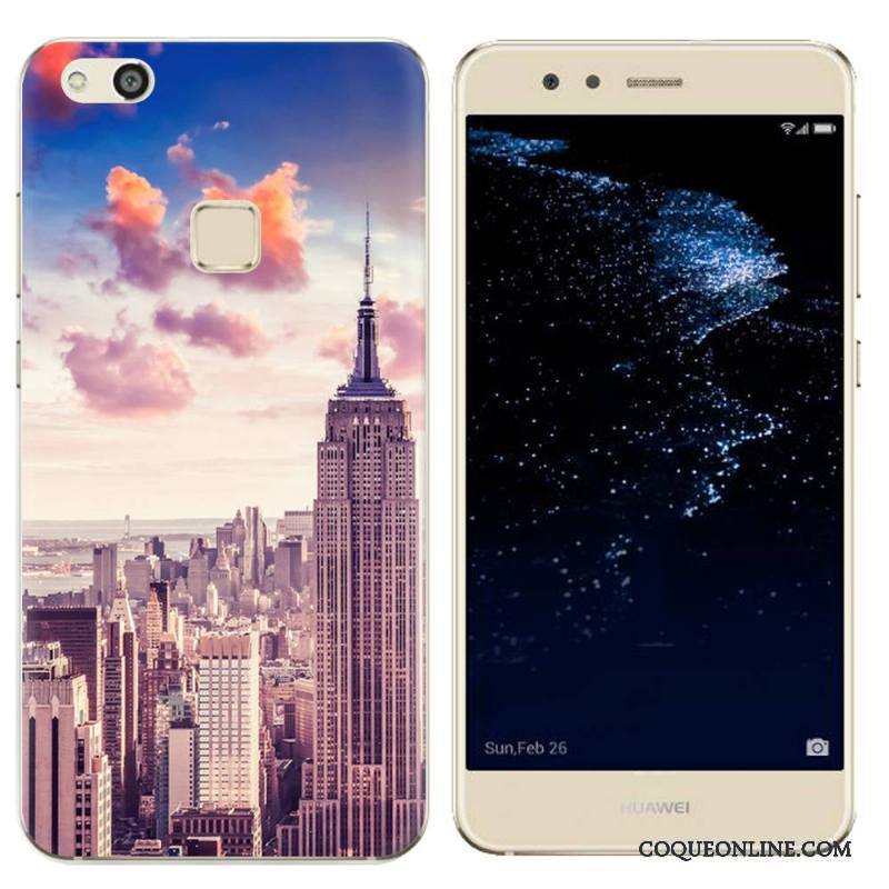 Huawei P10 Lite Téléphone Portable Étui Vert Coque Paysage De Téléphone Peinture