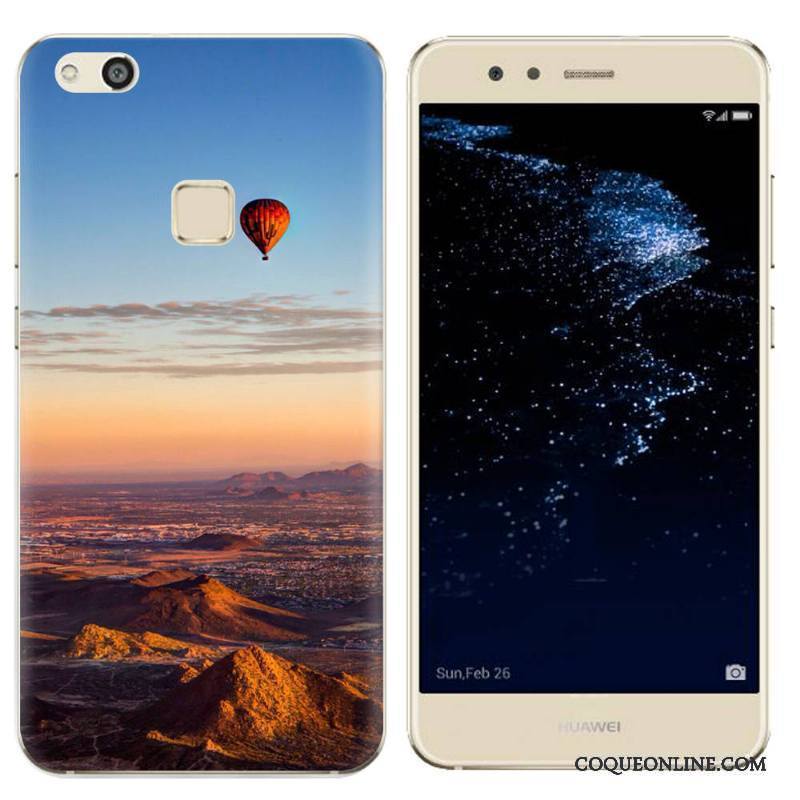 Huawei P10 Lite Téléphone Portable Étui Vert Coque Paysage De Téléphone Peinture