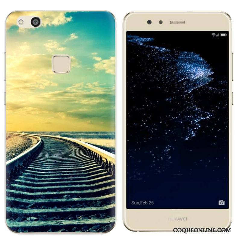 Huawei P10 Lite Téléphone Portable Étui Vert Coque Paysage De Téléphone Peinture