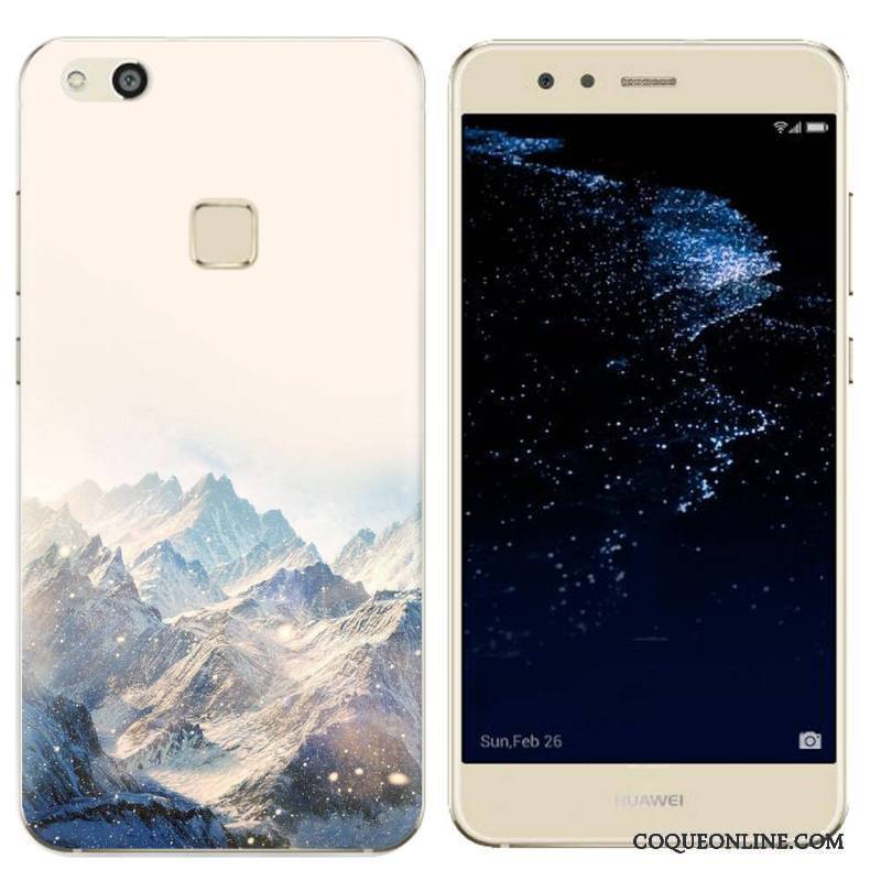 Huawei P10 Lite Téléphone Portable Étui Vert Coque Paysage De Téléphone Peinture