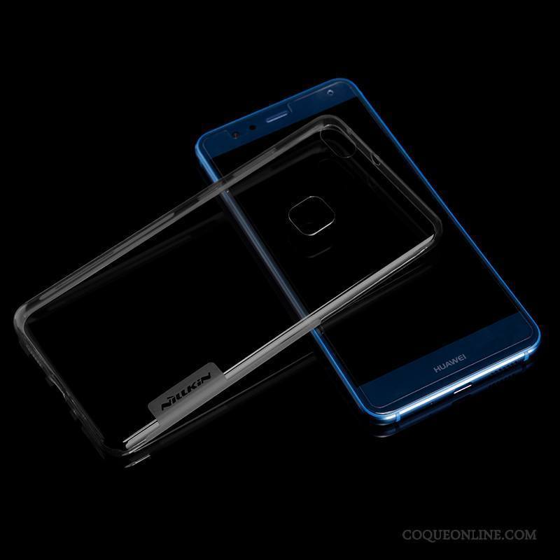 Huawei P10 Lite Étui Jeunesse Coque De Téléphone Bleu Transparent Fluide Doux