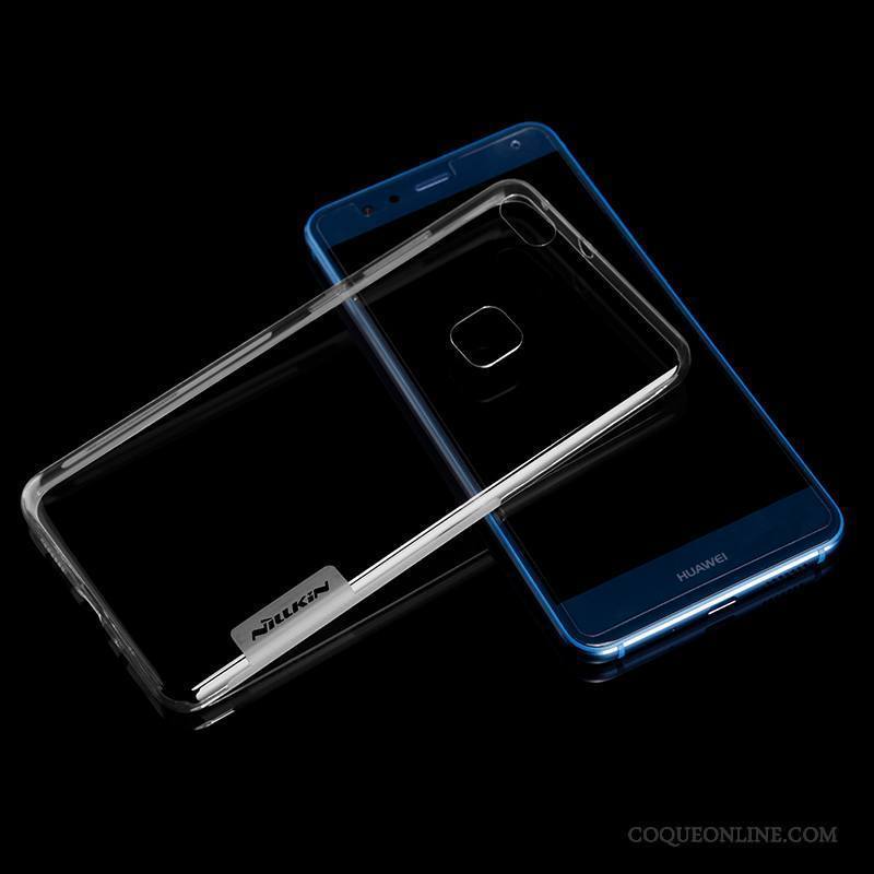 Huawei P10 Lite Étui Jeunesse Coque De Téléphone Bleu Transparent Fluide Doux
