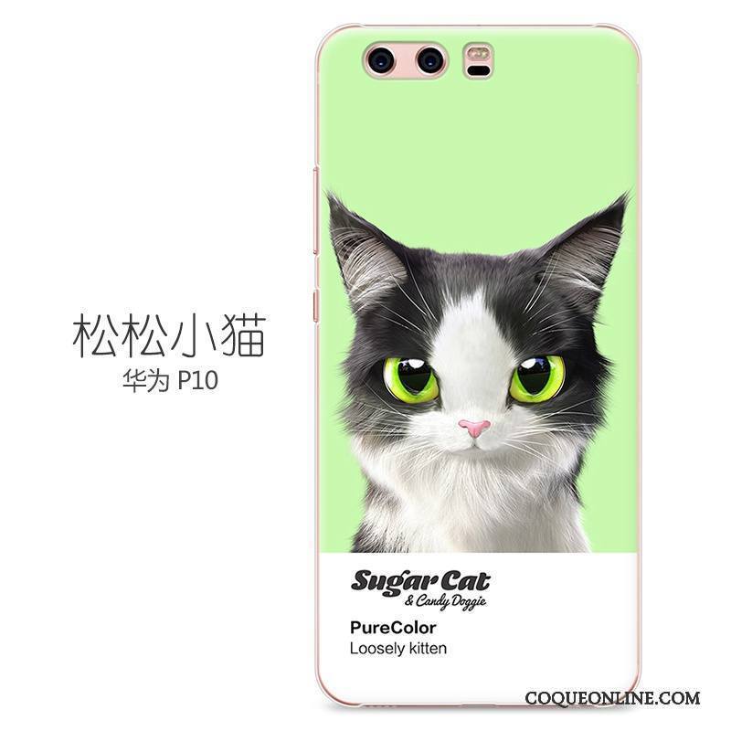 Huawei P10 Mignonne Peinture Incassable Coque Étui De Téléphone Dessin Animé