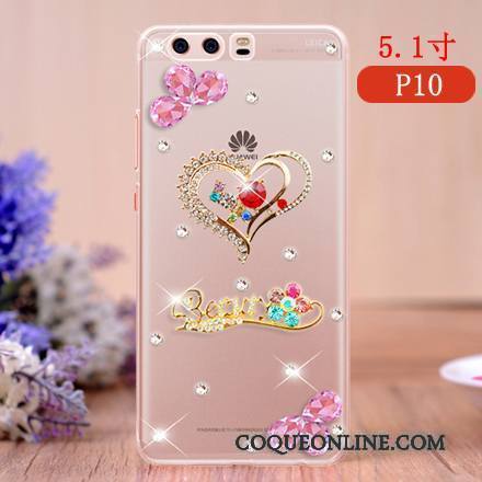 Huawei P10 Personnalité Téléphone Portable Rose Incassable Coque De Téléphone Étui Protection