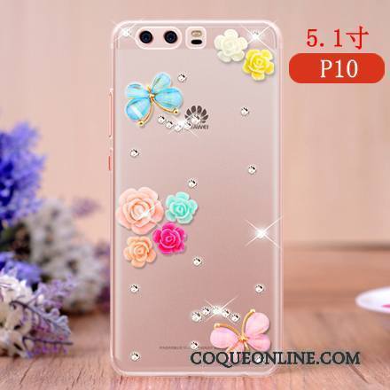 Huawei P10 Personnalité Téléphone Portable Rose Incassable Coque De Téléphone Étui Protection