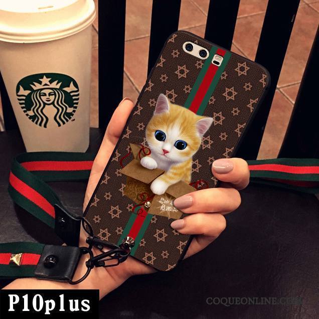 Huawei P10 Plus Chat Coque Créatif Personnalité Incassable Étui Difficile