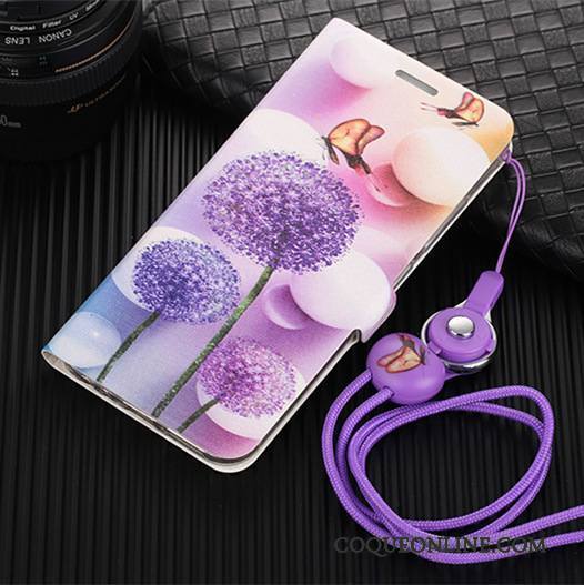 Huawei P10 Plus Clamshell Étui Charmant Protection Téléphone Portable Coque De Téléphone Violet