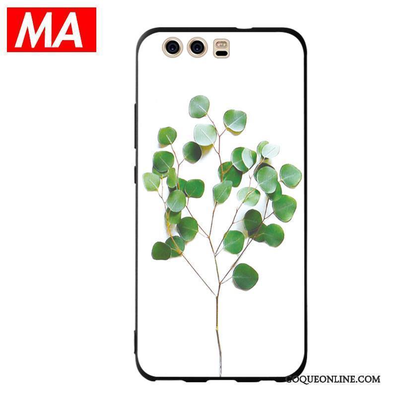 Huawei P10 Plus Coque Personnalité Téléphone Portable Fluide Doux Pivoine Tout Compris Fleur Silicone