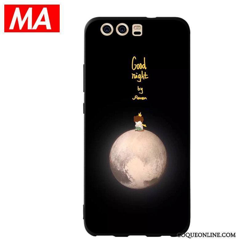 Huawei P10 Plus Coque Protection Amoureux Dessin Animé Silicone Étui Net Rouge Bleu