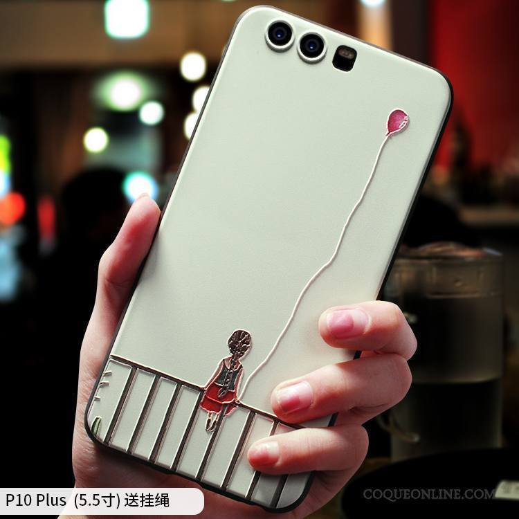 Huawei P10 Plus Coque Tout Compris Incassable Créatif Art Personnalité Très Mince Silicone