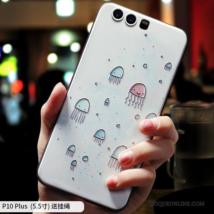 Huawei P10 Plus Coque Tout Compris Incassable Créatif Art Personnalité Très Mince Silicone