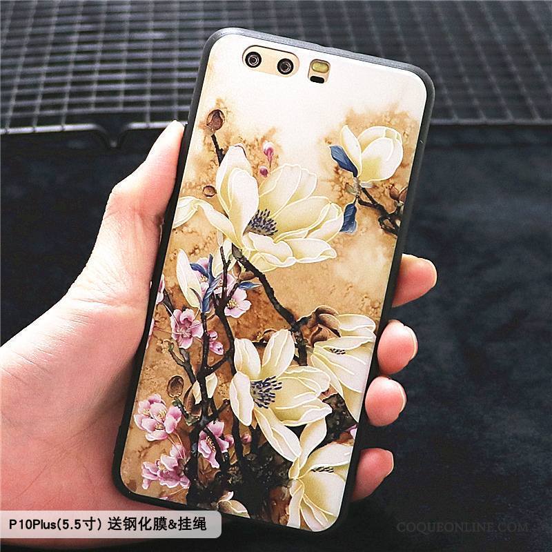 Huawei P10 Plus Coque Tout Compris Tendance Créatif Protection Incassable Ornements Suspendus Personnalité