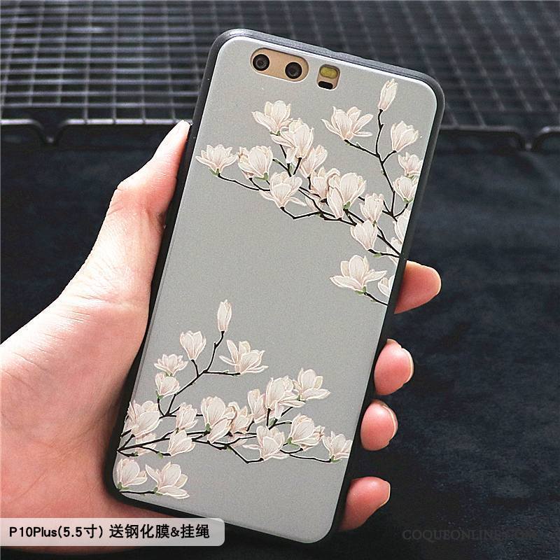 Huawei P10 Plus Coque Tout Compris Tendance Créatif Protection Incassable Ornements Suspendus Personnalité