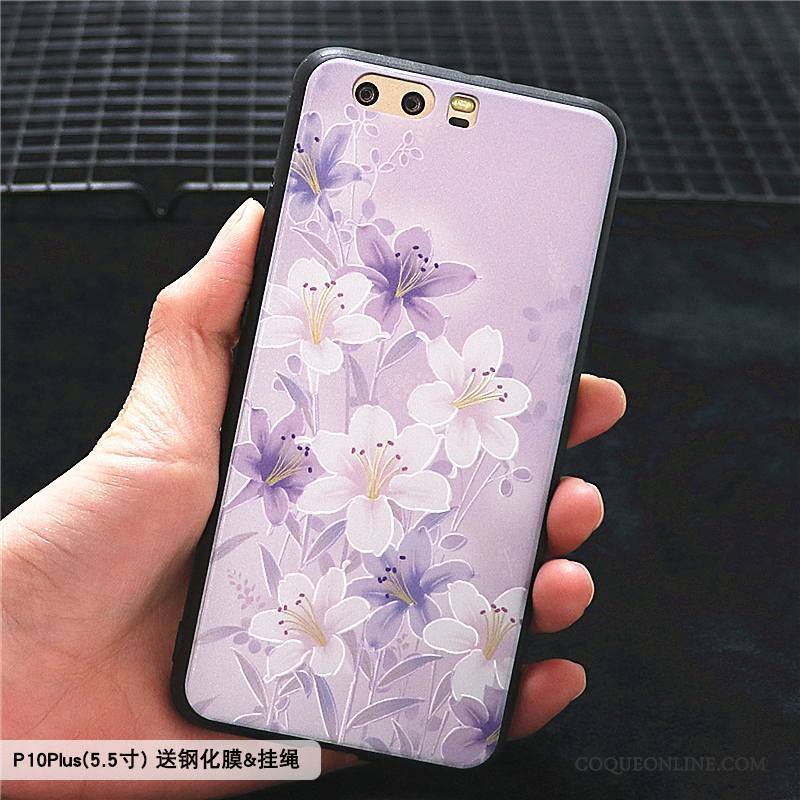 Huawei P10 Plus Coque Tout Compris Tendance Créatif Protection Incassable Ornements Suspendus Personnalité