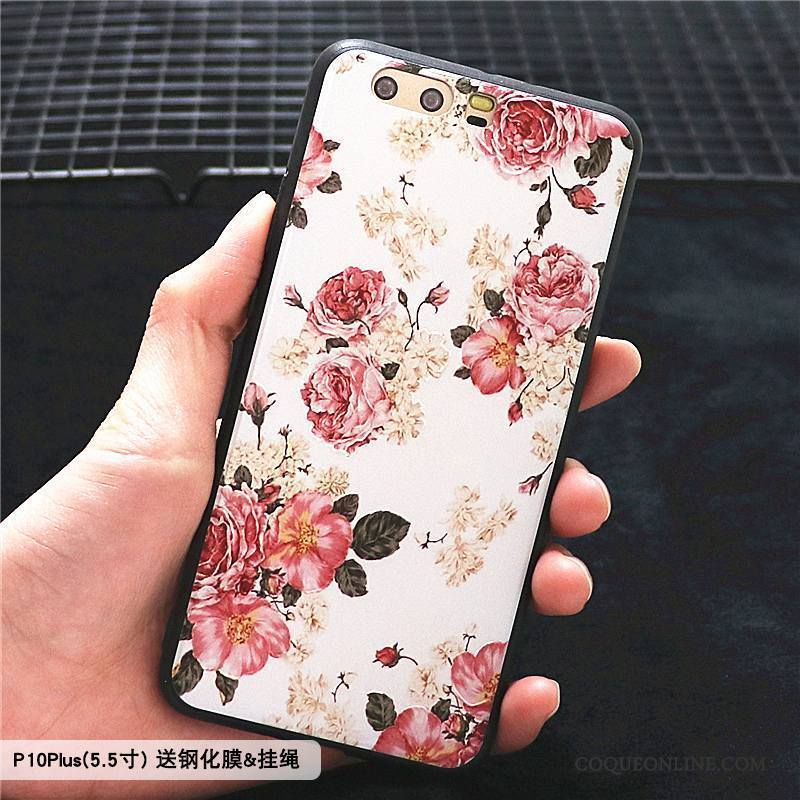 Huawei P10 Plus Coque Tout Compris Tendance Créatif Protection Incassable Ornements Suspendus Personnalité