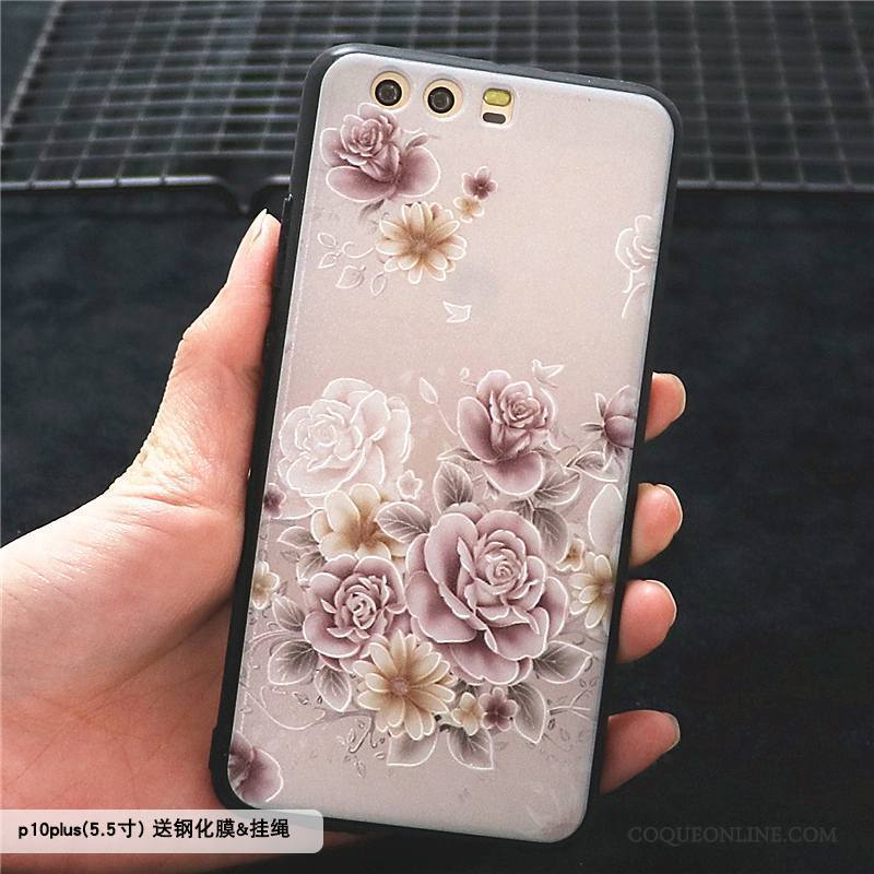 Huawei P10 Plus Coque Tout Compris Tendance Créatif Protection Incassable Ornements Suspendus Personnalité