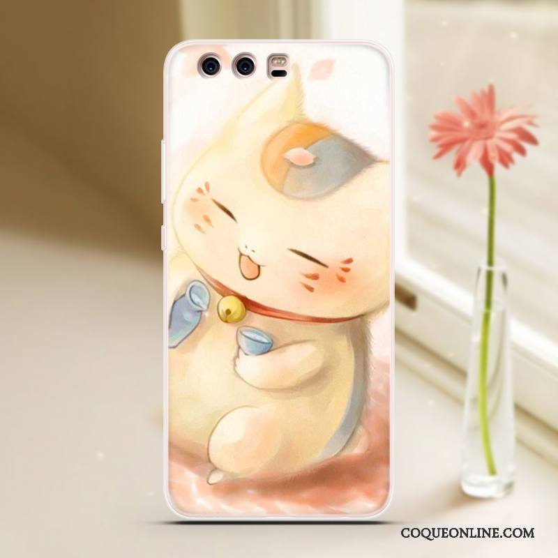 Huawei P10 Plus Coque Étui Bleu Clair Cool Silicone Protection Dessin Animé Personnalité