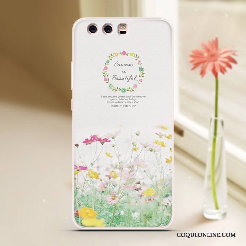 Huawei P10 Plus Coque Étui Bleu Clair Cool Silicone Protection Dessin Animé Personnalité