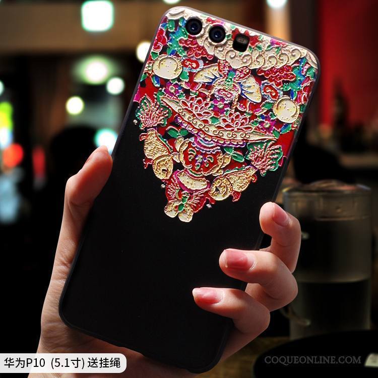 Huawei P10 Plus Fluide Doux Ethnique Étui Multicolore Incassable Coque De Téléphone Personnalité