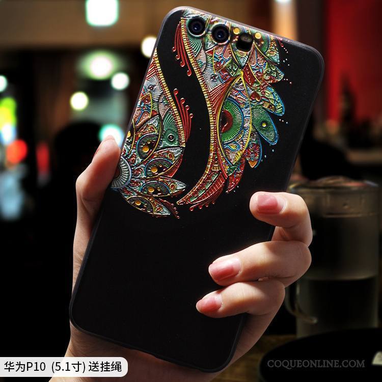 Huawei P10 Plus Fluide Doux Ethnique Étui Multicolore Incassable Coque De Téléphone Personnalité