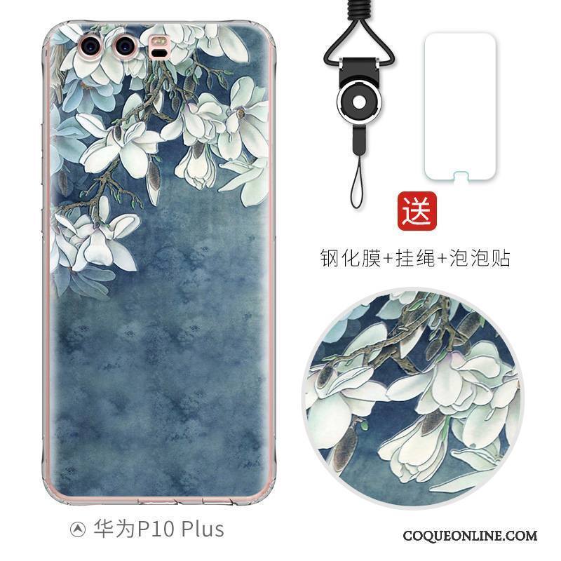 Huawei P10 Plus Gaufrage Créatif Protection Personnalité Étui Silicone Coque De Téléphone