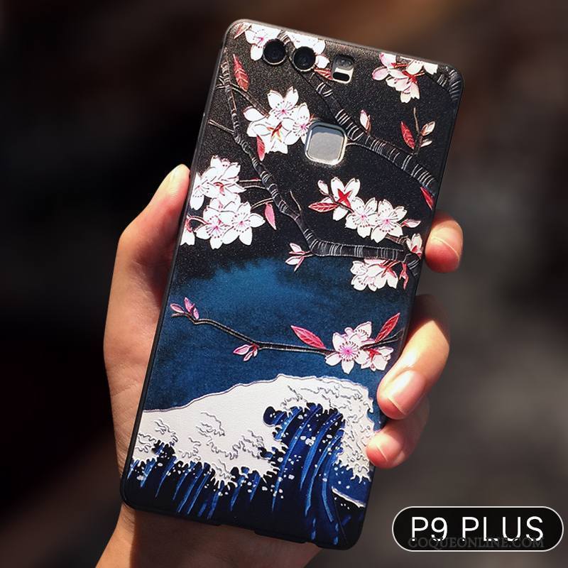 Huawei P10 Plus Incassable Coque De Téléphone Noir Protection Tout Compris Étui Gaufrage