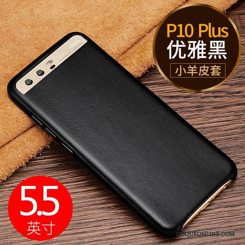 Huawei P10 Plus Incassable Coque De Téléphone Étui En Cuir Rose Business Haute Qualité Protection