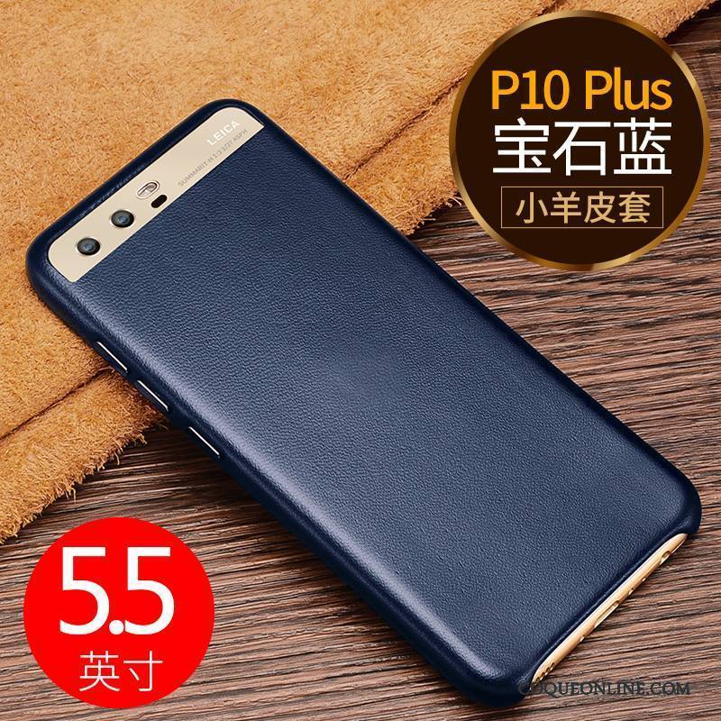 Huawei P10 Plus Incassable Coque De Téléphone Étui En Cuir Rose Business Haute Qualité Protection