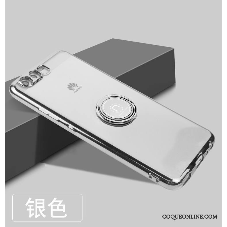 Huawei P10 Plus Incassable Magnétisme Coque Support Fluide Doux Silicone Étui