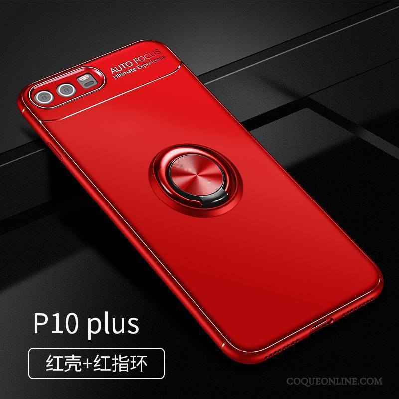 Huawei P10 Plus Noir Coque De Téléphone Support Fluide Doux Protection Étui Tout Compris
