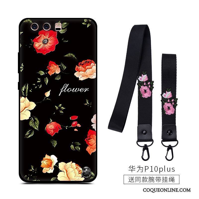 Huawei P10 Plus Personnalité Ornements Suspendus Tendance Coque De Téléphone Rouge Tout Compris Étui