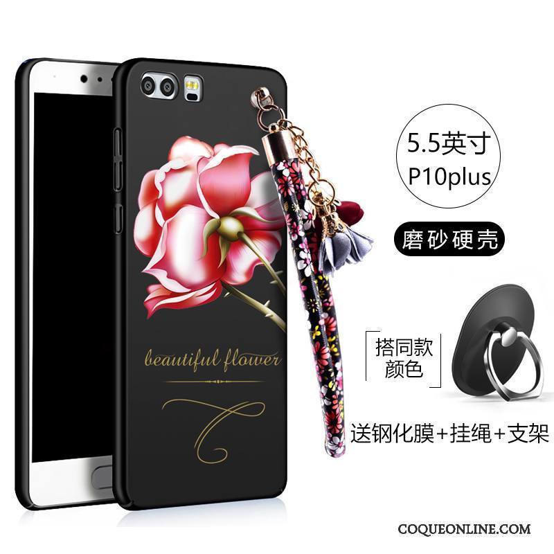 Huawei P10 Plus Protection Créatif Noir Légère Personnalité Étui Coque