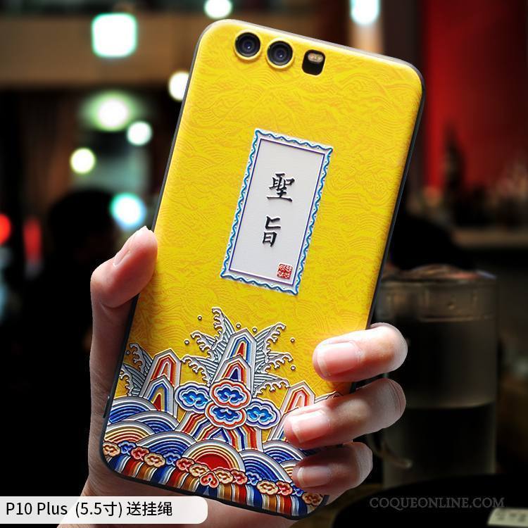 Huawei P10 Plus Protection Fluide Doux Créatif Tendance Coque De Téléphone Amoureux Drôle
