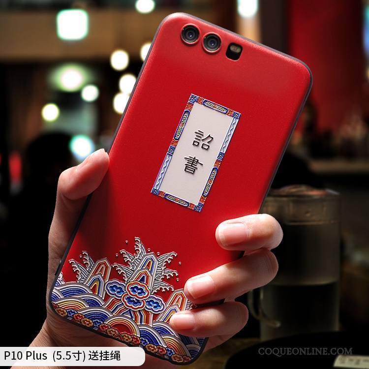 Huawei P10 Plus Protection Fluide Doux Créatif Tendance Coque De Téléphone Amoureux Drôle
