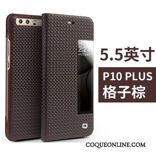 Huawei P10 Plus Protection Téléphone Portable Cuir Véritable Étui En Cuir Coque De Téléphone Business Housse