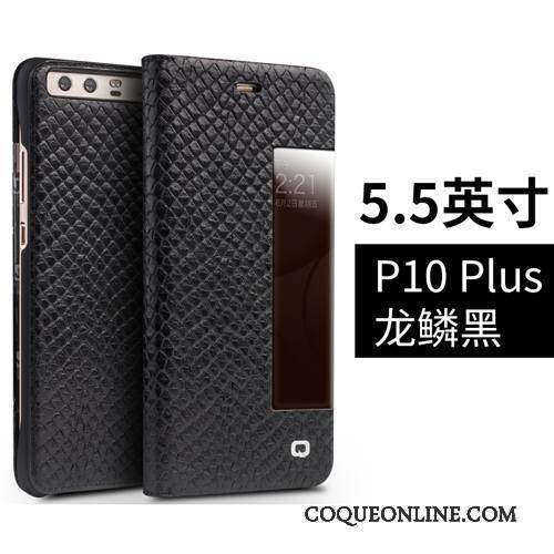 Huawei P10 Plus Protection Téléphone Portable Cuir Véritable Étui En Cuir Coque De Téléphone Business Housse