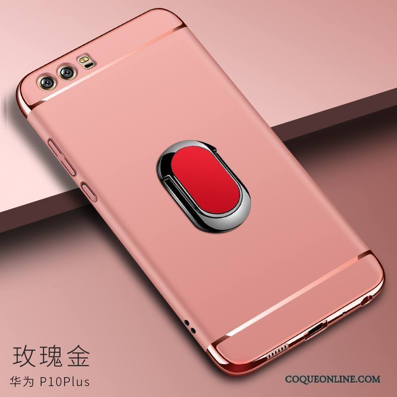 Huawei P10 Plus Rouge Incassable Coque Support Difficile Magnétisme De Téléphone