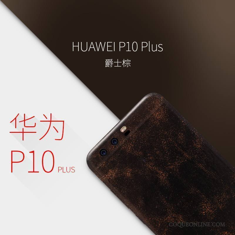 Huawei P10 Plus Rouge Protection Étui Étui En Cuir Membrane Coque De Téléphone Très Mince